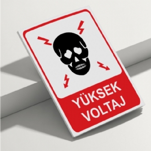 Yüksek Voltaj Isg Uyarı Levhası