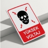Yüksek Voltaj Isg Uyarı Levhası