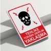 Tehlike Yüksek Gerilim Yaklaşma Isg Uyarı Levhası