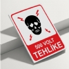 500 Volt Tehlike  Isg Uyarı Levhası