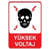 Yüksek Voltaj Isg Uyarı Levhası